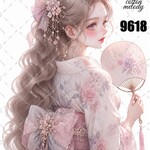 original sticker « no.9618 »     //     人物ステッカー オリジナルステッカー オリジナル人物ステッカー ステッカー cotton melody