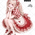 original sticker « no.9689 »     //     人物ステッカー オリジナルステッカー オリジナル人物ステッカー ステッカー cotton melody