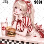 original sticker « no.9691 »     //     人物ステッカー オリジナルステッカー オリジナル人物ステッカー ステッカー cotton melody