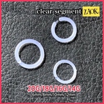 再入荷！【2個セット】ボディピアス 18G 16G 14G 軟骨ピアス セグメントリング アクリル　金属アレルギー 片耳 着脱簡単 イヤーロブ ヘリックス　ワンタッチ