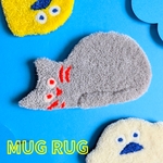 《MUGRUG》パンチニードル コースター マグラグ　1枚　✦ネコのジズ