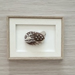 アヒル寝フクロウヘアクリップ　コキンメフクロウ