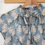新入荷◆リバティ＊フリルネックブラウス｜長袖（7・9・11・13・15・17号)