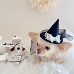 【9/30まで早割価格】ハロウィンに♪ちょこんとかぶれるロマンティックリボンのとんがりハット