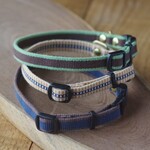 真田紐の首輪（猫の首輪・小型犬の首輪・迷子札チョーカー・袋織）