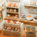 名入れできる 小さな洋菓子店 ドールハウス ミニチュア ケーキ屋さん（幅22㎝×奥17cm×高17㎝）