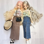 再販予定なし　イエロー　チュール　フリル　トップス　のみ　（＋10%オーダーは可能）　ワンピース　ジャンパースカート　ピュアニーモ　リカちゃん　　ワンピース　ドール　