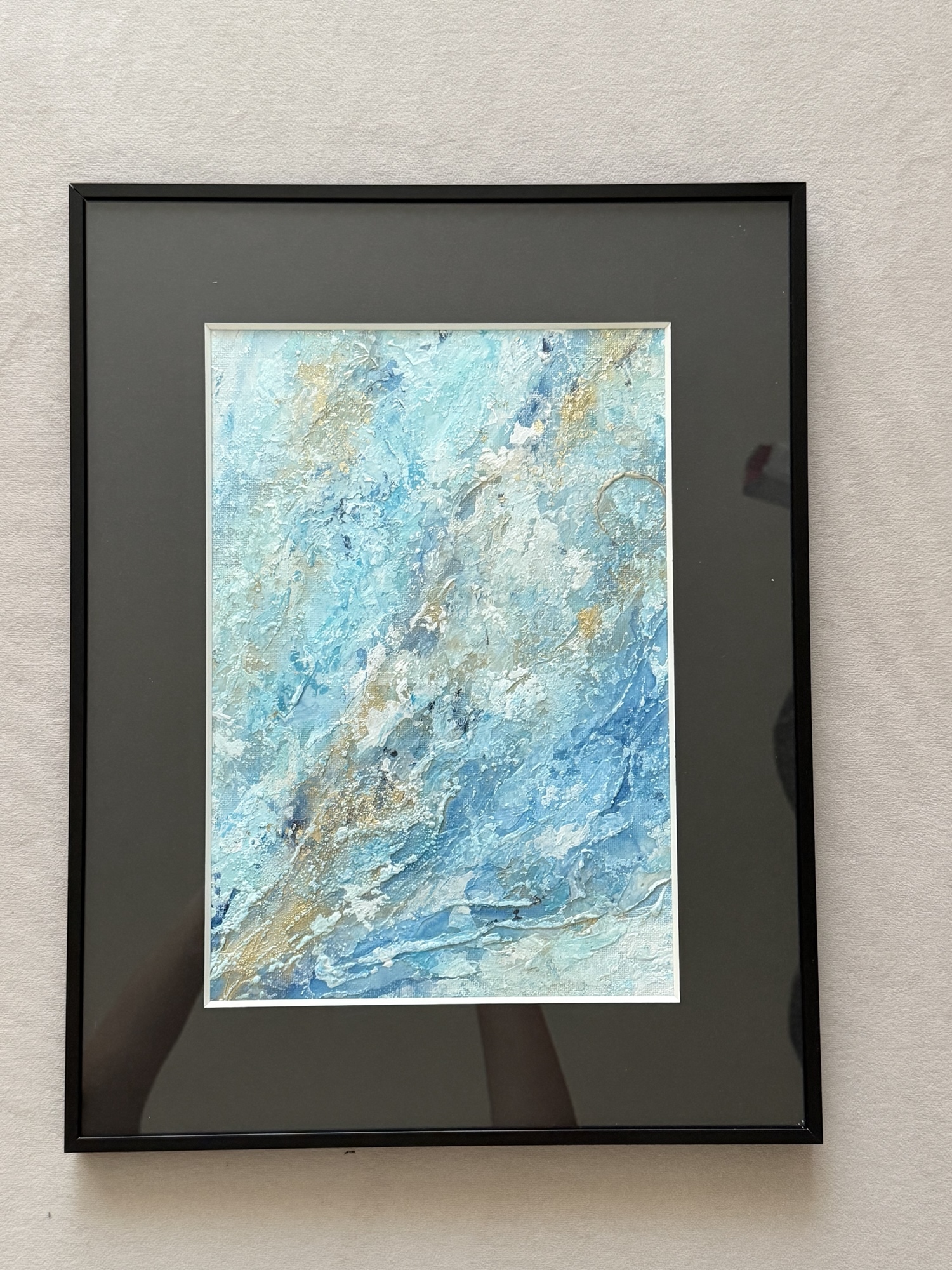 青/海/原画/禅/絵画/アート/抽象画/モダン/ホテル/ゴールド/縁起/開運