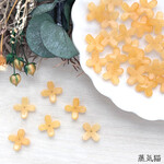 金木犀ビーズ12mm 30個【花 ガラス素材】