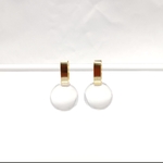 【専用ページ】片耳販売 : Flat Metal × mini × sphere : ノンホールピアス