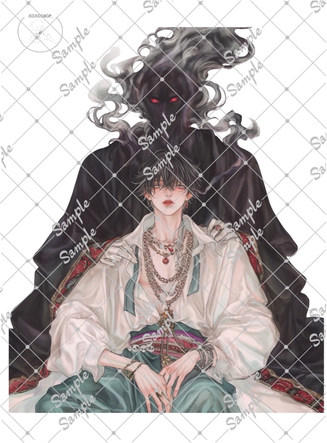 ℳ. xoxoshop オリジナル人物ステッカー2026.8月No.305 - XoXo shop