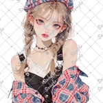 ℳ. xoxoshop オリジナル人物ステッカー2026.8月No.402