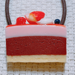  【再販】イチゴムースケーキ(丸型)🍓ヘアゴム