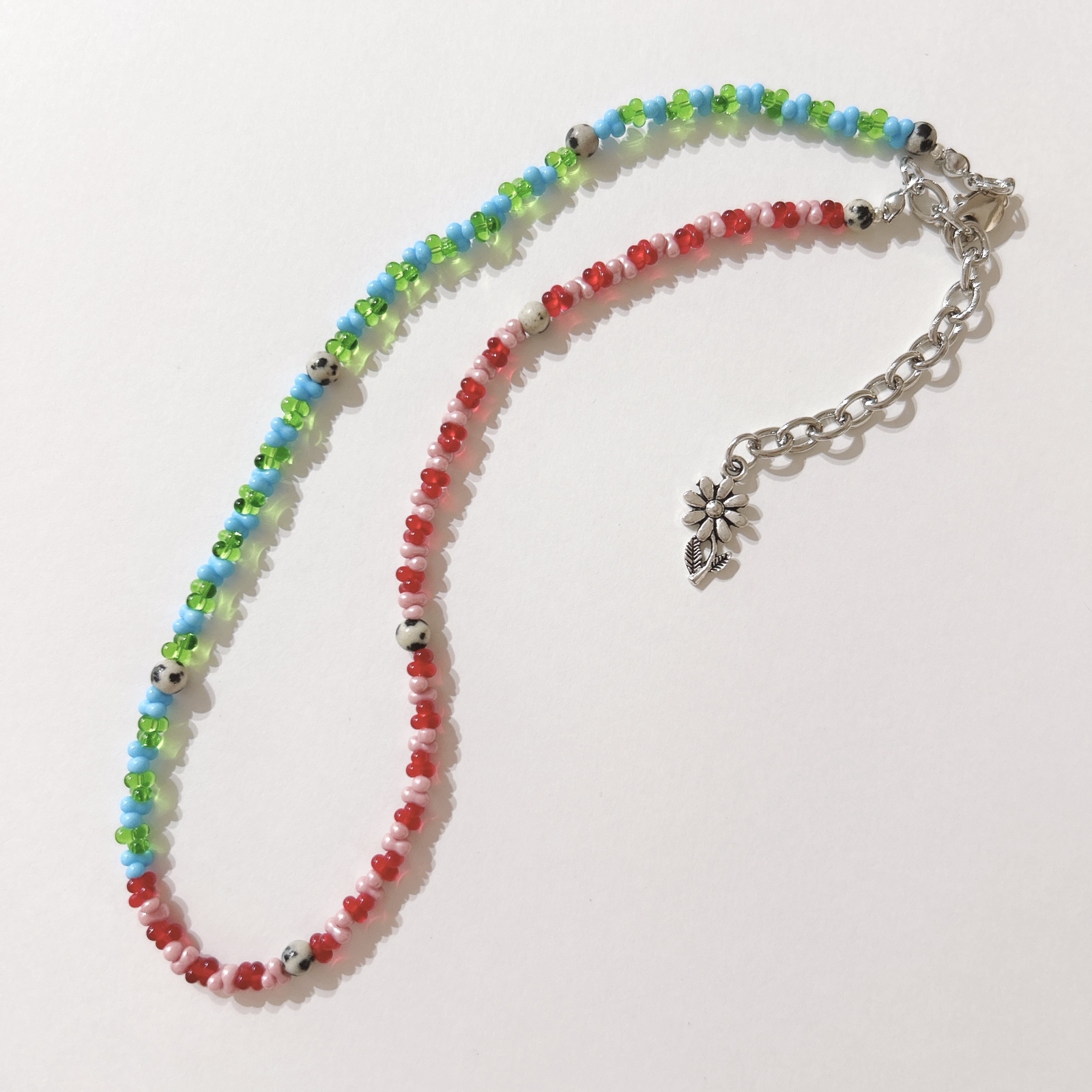 no.671／a'moureveビーズアクセサリー ハンドメイド 古着 韓国 - 𝔸