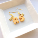 イニシャル クッキー ピアス