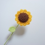 毛糸のお花　ひまわり｜枯れないお花で小さな癒し♡