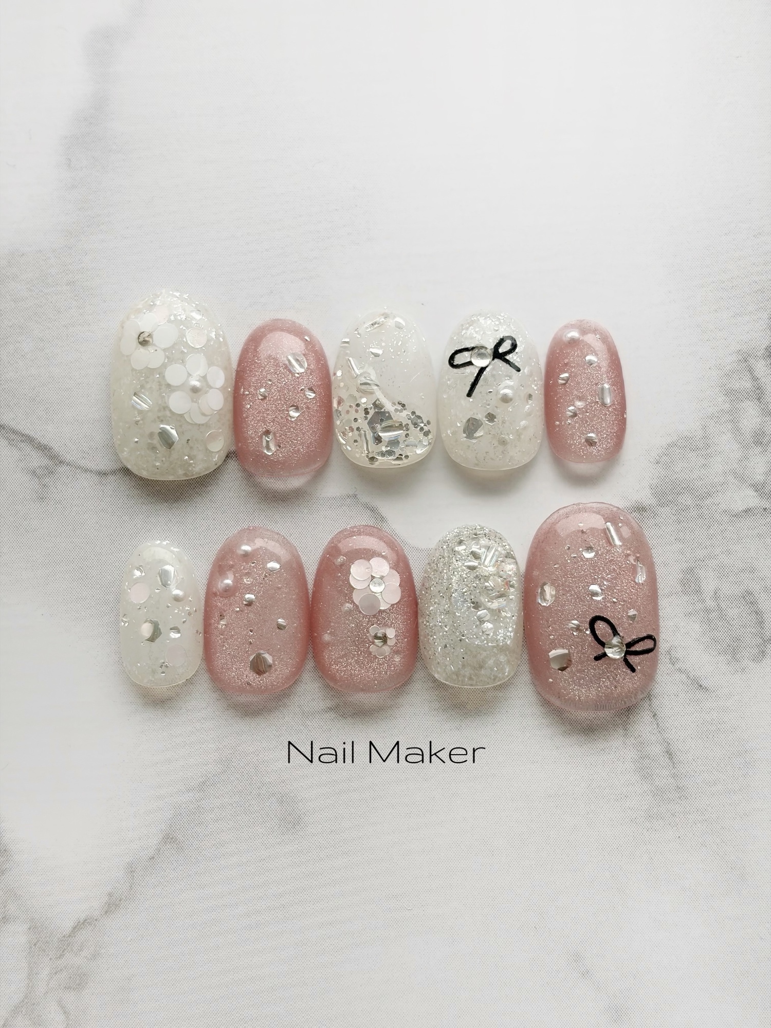 No227 nuance pink mag nail💫 ニュアンスネイル マグネットネイル