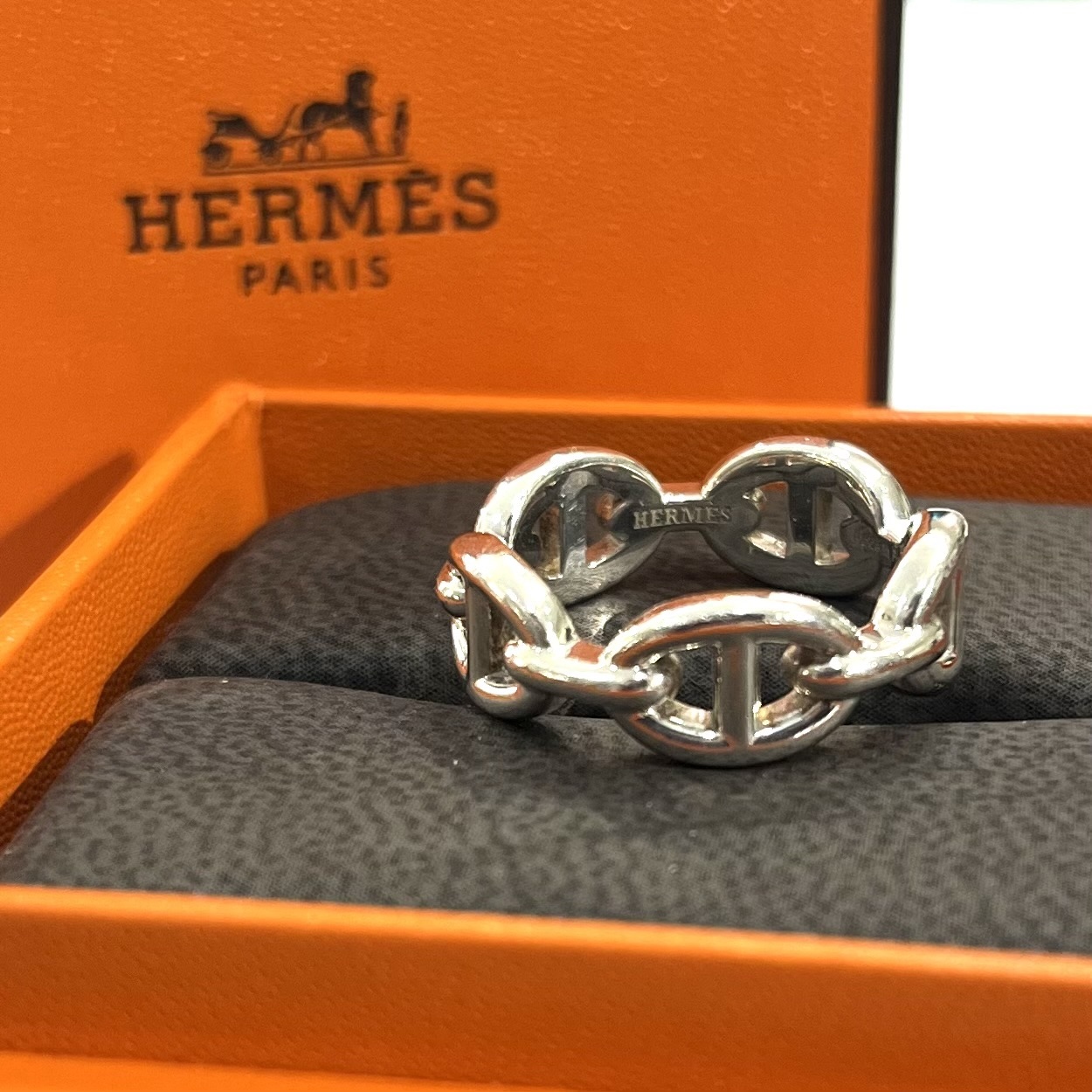 希少【HERMÈS】【54号/14】2818 エルメス シェーヌダンクル アンシェネ