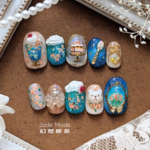 【幻想喫茶】 夢の金木犀ソーダネイルチップ　P2626