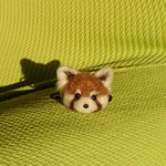 もふもふレッサーパンダ ヘアゴム 羊毛フェルト