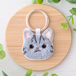 ふわふわ猫さんチャーム《サバトラ》