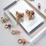 組み合わせ自由＊珊瑚🩷＊earring or pierce  