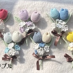 チューリップの花束　枯れない花束6本セット（チューリップ2本）