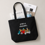 CHILL FRIENDS バイカーズ｜キャンバストートバッグ / 送料無料