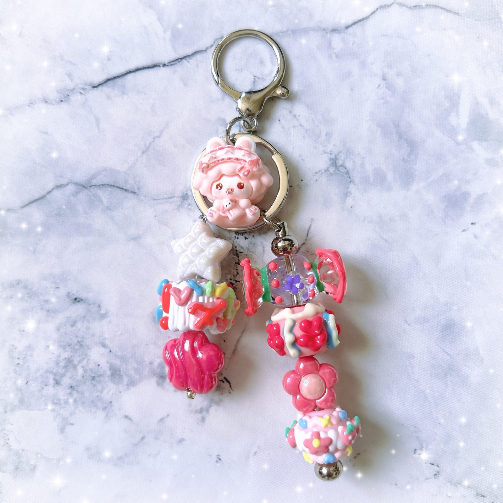 インド刺繍リボンのデコトレカケース(ブルー) - Salon de mondschein