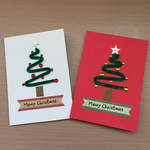 モールのツリーのクリスマスカード