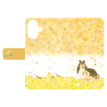 わんちゃん手帳型iPhoneケース