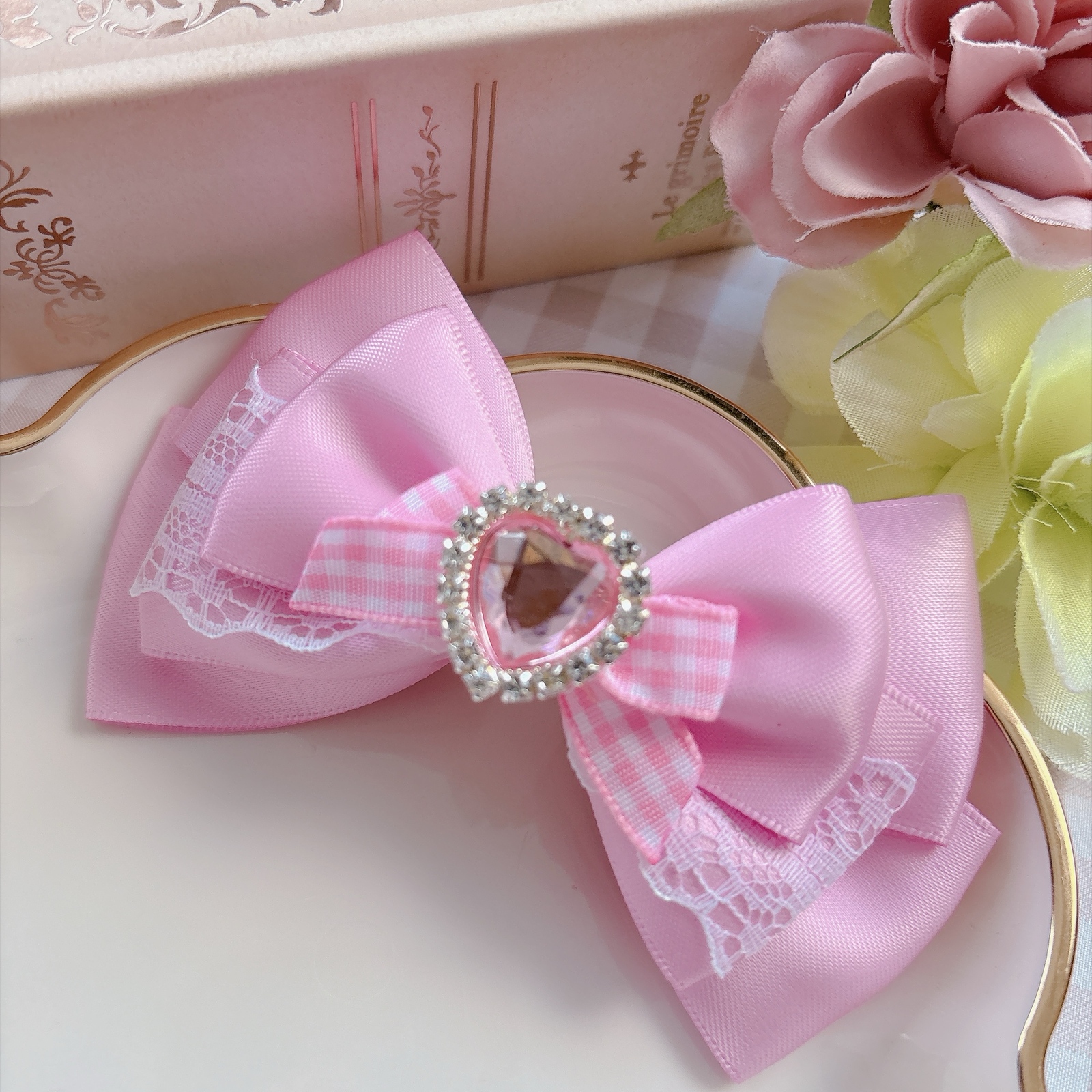 キャンディ♡ チュールリボン ツイン♡ ハンドメイド リボン ヘアゴム