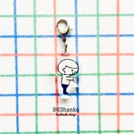963hanko アクリルチャーム: 前ならえぼうや