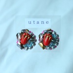 utane【ビーズ刺繍】ピアス　utairo、６