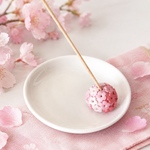 香りと桜の季節を届ける「お香立て」お皿付き/受注制作