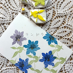 ☆ryomamaはんこ☆受注作製　持ち手なし　秋はんこ　リンドウ