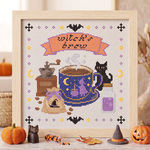  (刺繍キット販売)  魔女の特製ブレンド∼witch`s_brew~  クロスステッチ