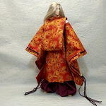 1/6ドール服★小直衣（錆朱菊柄）　ナイン オビツメンズ 12インチ　