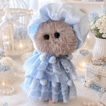 No.MOFUMA-00005　モフクルフレンド　モフットラビビ　毛玉人E　オッドアイ　Mofkuru　幻獣犬モフクル　#Mofkuru　#モフクル　20250508-02　アートドール　未確認生物
