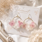 バラピアス♡薔薇ピアス❤︎ドライフラワーピアス