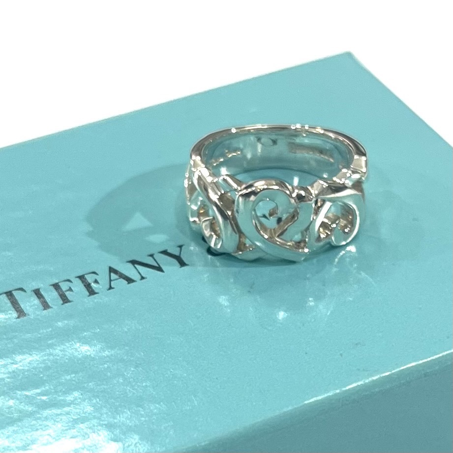 TIFFANY&CO.】【12号 】1893 トリプルオープンハート リングシルバー