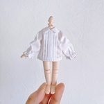 JANAYA オビツ11服　ボニーバニー服　フリルブラウス　シャツ　白色　長袖
