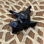 ぐうたらネコ箸置き（クロ）