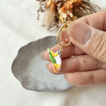 シロハラインコ　イヤーカフ　ぶら下がり　※イヤリング/ピアス/チャーム変更可