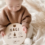 メモリアルプレート　BABY BIRTHウッドプレート