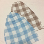 二枚セット  二つ折りタオルエプロン  チェック