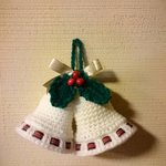 ニットで迎えるクリスマス🎄クリスマス ベル 🔔 ホワイト