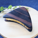 ★再販-黒檀のバンスクリップLサイズ（コクタン）横幅9.4cm