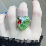 〜宝石の海💚メロンクリームソーダ🤍ハートリング〜