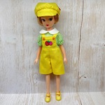Rucco イエローサロペットパンツ、帽子　初代リカちゃんなど